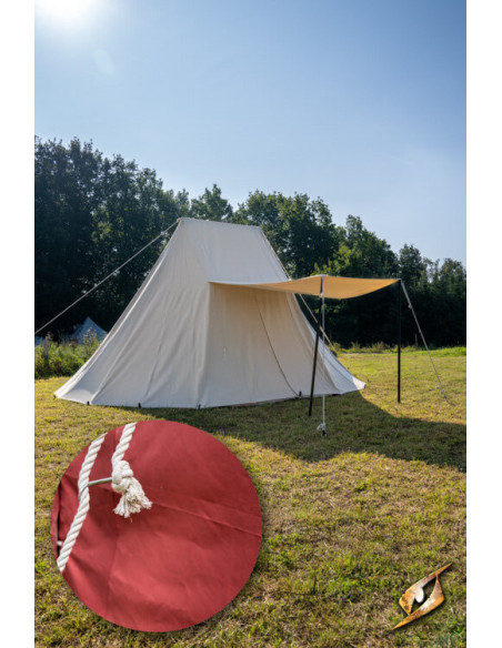 Carpa medieval roja para guerreros, 5...