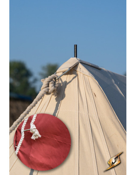 Carpa medieval roja para guerreros, 5...