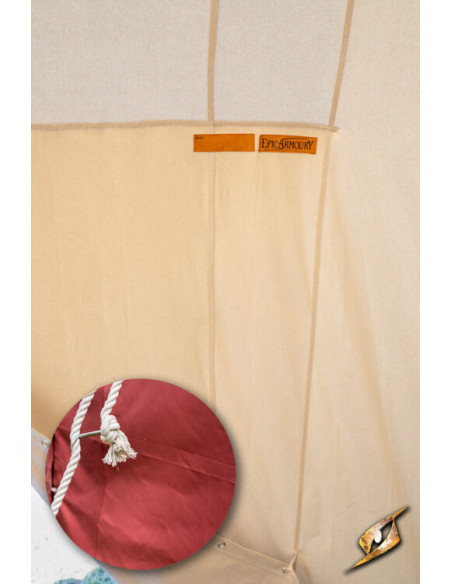 Carpa medieval roja para guerreros, 5...