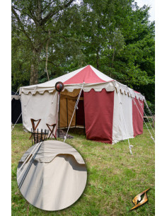 Carpa medieval marquesina, natural 4 x 4 mts (Versión... 2