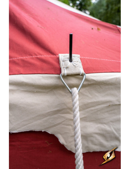 Middeleeuwse partytent, naturelrood 4...