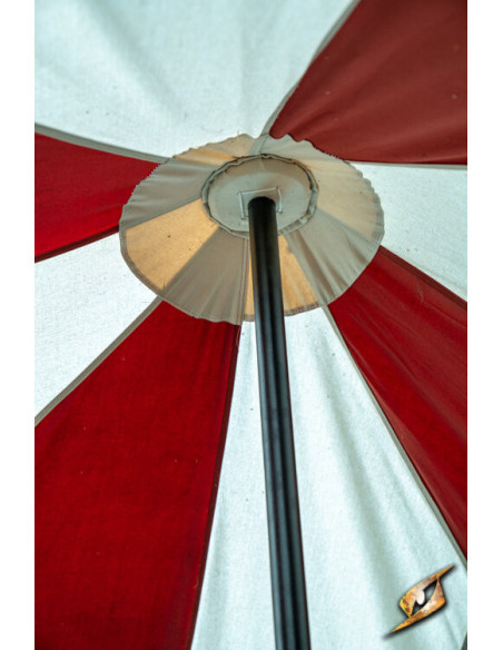 Middeleeuwse partytent, naturelrood 4...