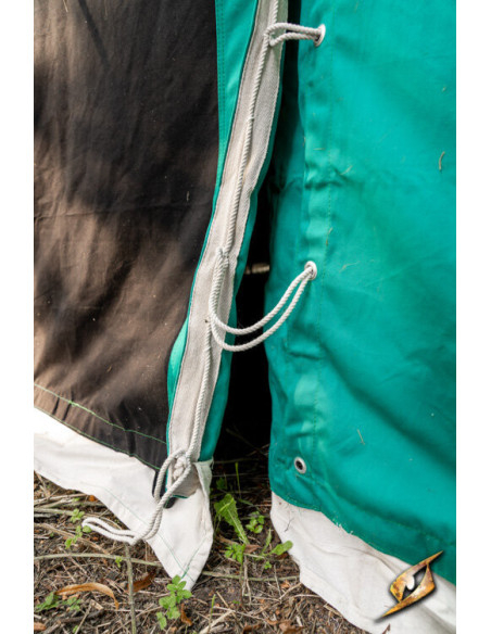 Middeleeuwse partytent, zwart-groen 4...