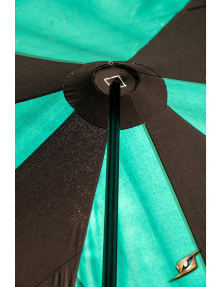 Middeleeuwse partytent, zwart-groen 4...