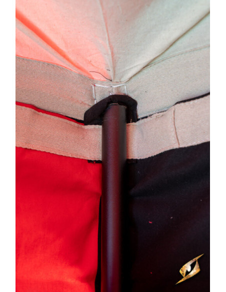 Carpa medieval marquesina, negro-rojo... Carpa medieval marquesina, negro-rojo...