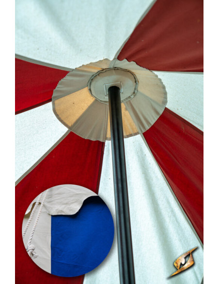 Middeleeuwse partytent, naturelblauw...