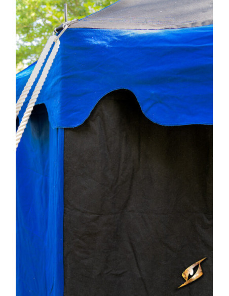 Middeleeuwse partytent, zwart-blauw 4...