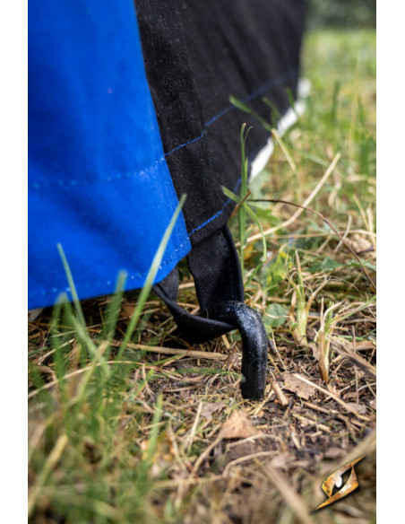 Carpa medieval marquesina, negro-azul... Carpa medieval marquesina, negro-azul...