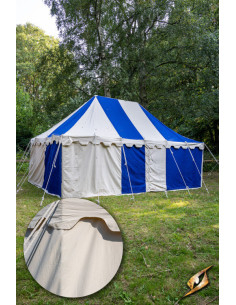 Middelaldertelt, naturligt 4 x 6 meter. (kompakt version)