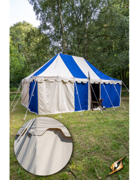 Middeleeuwse partytent, naturel 4 x 6...