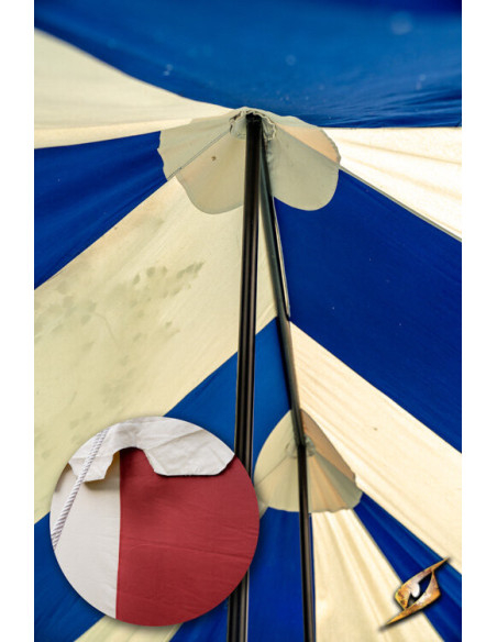 Middeleeuwse partytent, naturelrood 4...