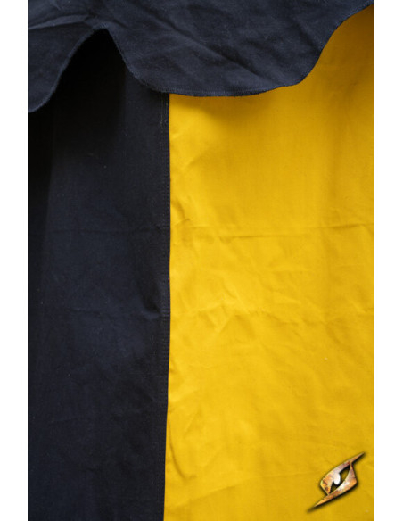 Middeleeuwse partytent, zwart-geel 4...