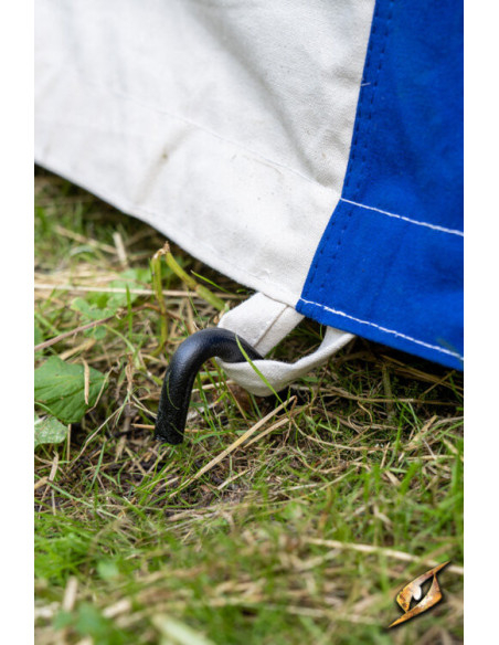 Middeleeuwse partytent, naturelblauw...