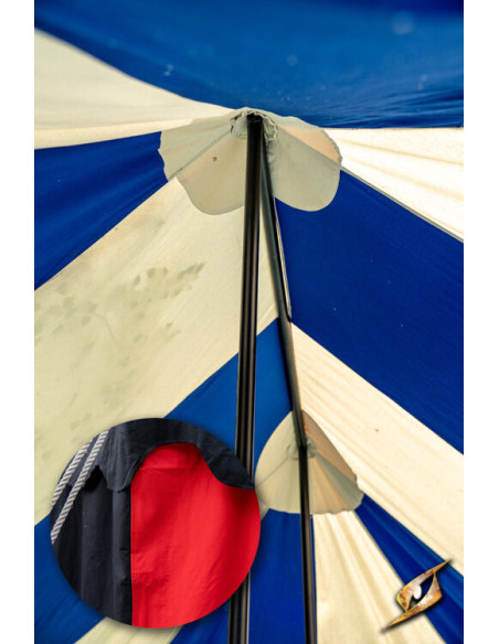 Carpa medieval marquesina, negro-rojo... Carpa medieval marquesina, negro-rojo...