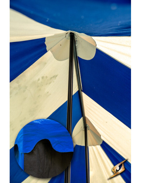 Carpa medieval marquesina, negro-azul...