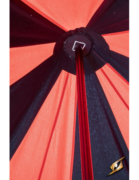 Carpa medieval Pavilion, negro-rojo 3...