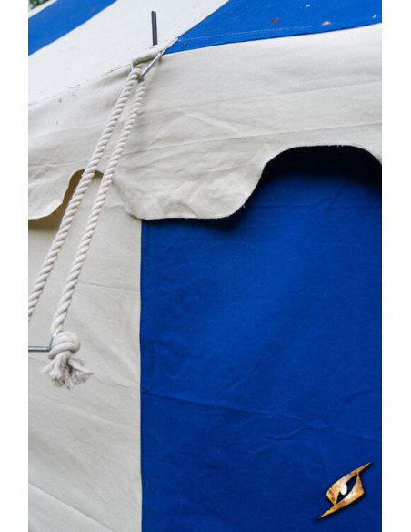Carpa medieval Pavilion, natural-azul...