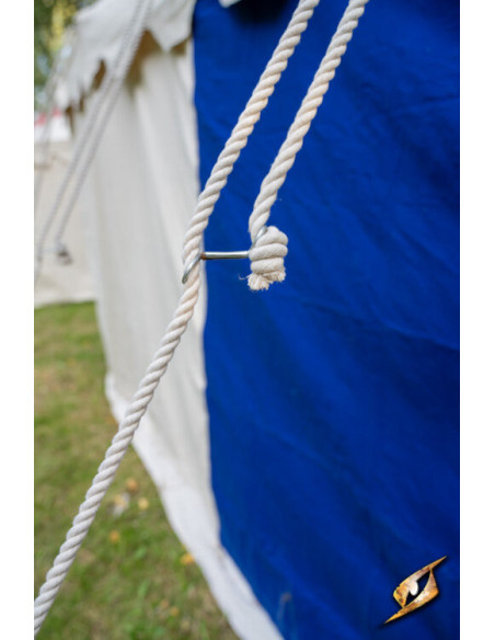Carpa medieval Pavilion, natural-azul...