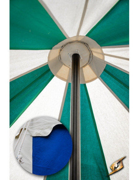 Carpa medieval Pavilion, natural-azul...