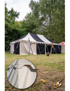 Middelaldertelt, naturligt 5 x 8 meter.