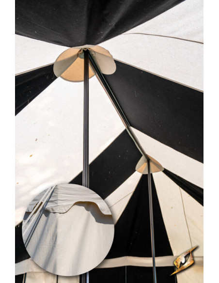 Middeleeuwse partytent, naturel 5 x 8...