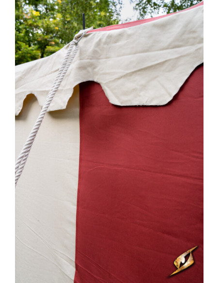 Middeleeuwse partytent, naturelrood 5...