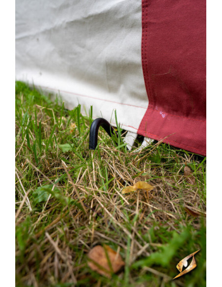 Middeleeuwse partytent, naturelrood 5...
