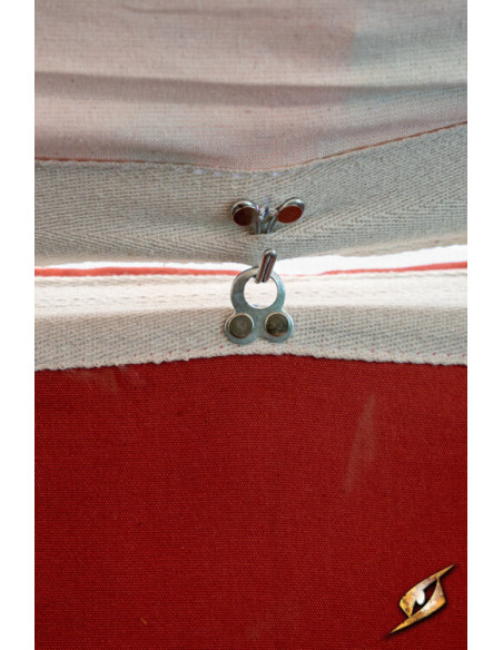 Middeleeuwse partytent, naturelrood 5...