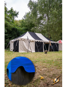 Carpa medieval marquesina, negro-azul 5 x 8 mts. (Versión...