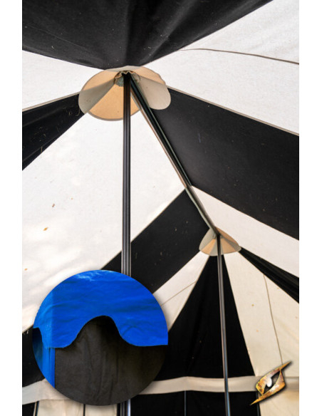 Carpa medieval marquesina, negro-azul...