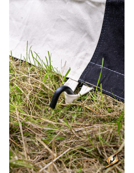 Middeleeuwse partytent, naturel-zwart...