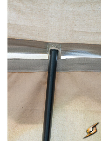 Middeleeuwse partytent, naturel-zwart...