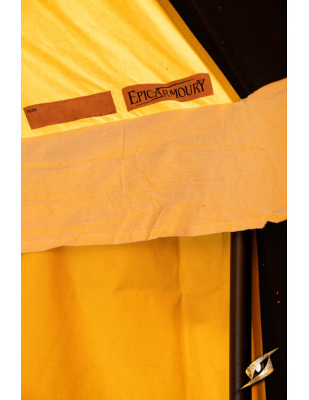 Middeleeuwse partytent, zwart-geel 5...