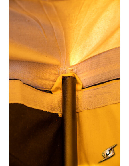 Middeleeuwse partytent, zwart-geel 5...