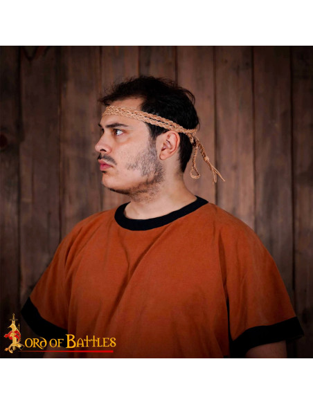 Balearisk slynge med flettede snørebånd