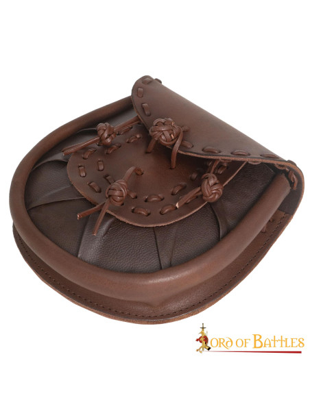Bolso riñonera medieval cuero con...