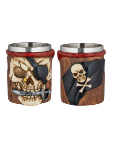 Albainox shotglas piratenschedelmodel