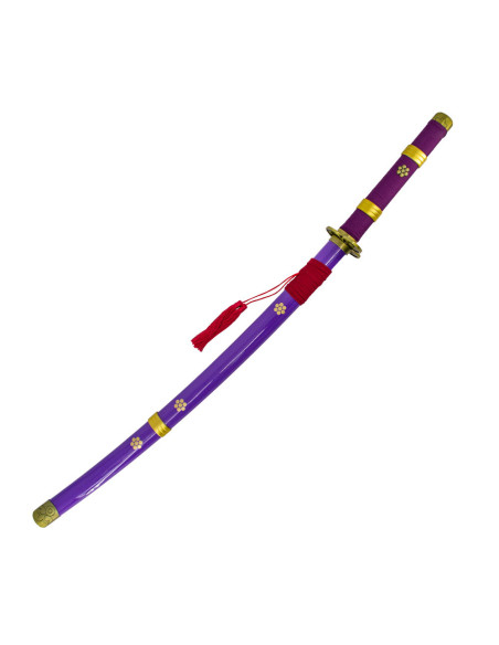 Katana funcional lila Enma de Zoro de... Katana funcional lila Enma de Zoro de...