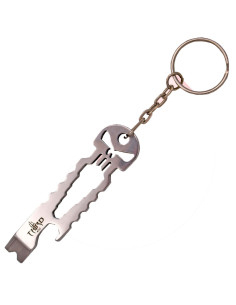 Derde multifunctionele schedelsleutelhanger, chroom