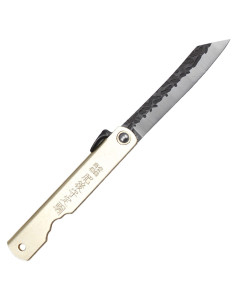 Navaja Third Higonokami N17-2, mango latón (16,5 cm.)