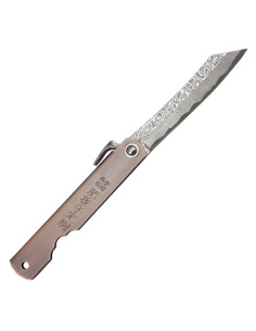 Navaja Third Higonokami N17-9, acero damasco (16,5 cm.)
