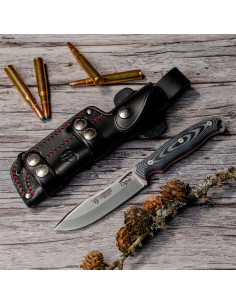 Cudeman Ness Wolf zwart micarta mes