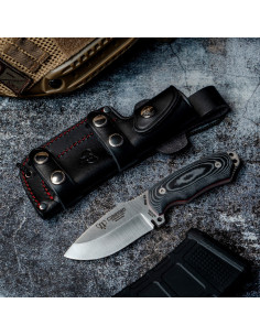 Cuchillo táctico Cudeman MIni Boina Verde, mango Micarta