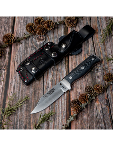 MT-1 mes met Micarta handvat, lemmet...