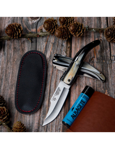 Cudeman-Messer aus Albacete-Stierhorn