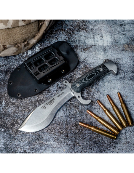 Cuchillo de Asalto, micarta negra