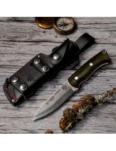 Cuchillo Bushcrafter mango micarta Canvas de Cudeman