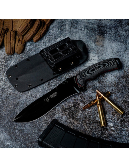 Grøn baretkniv, klinge 19 cm. kydex