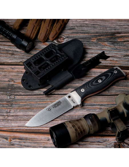 Cudeman Messer aus schwarzem Micarta