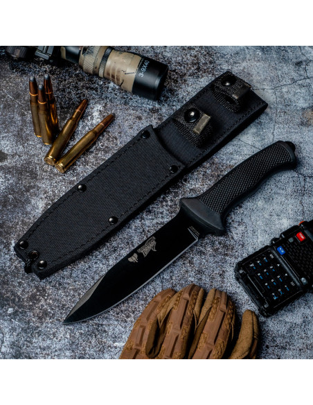 Taktisk kniv model Tornado sort klinge